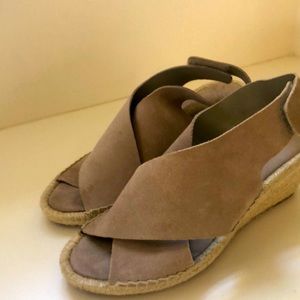 Espadrille- sand color suede
